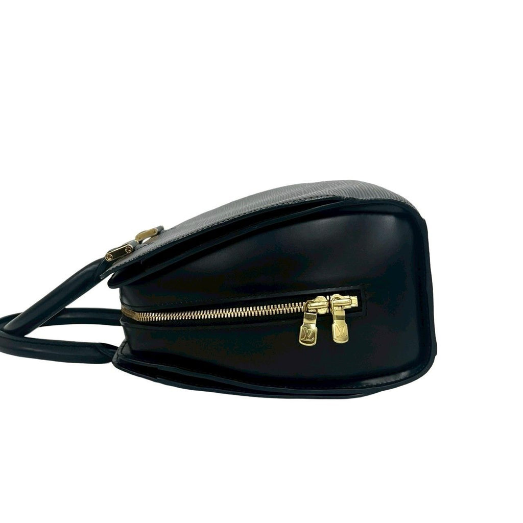 Louis Vuitton Pont Neuf Epi Leather Gold Boston Bag Noir Black — view 5