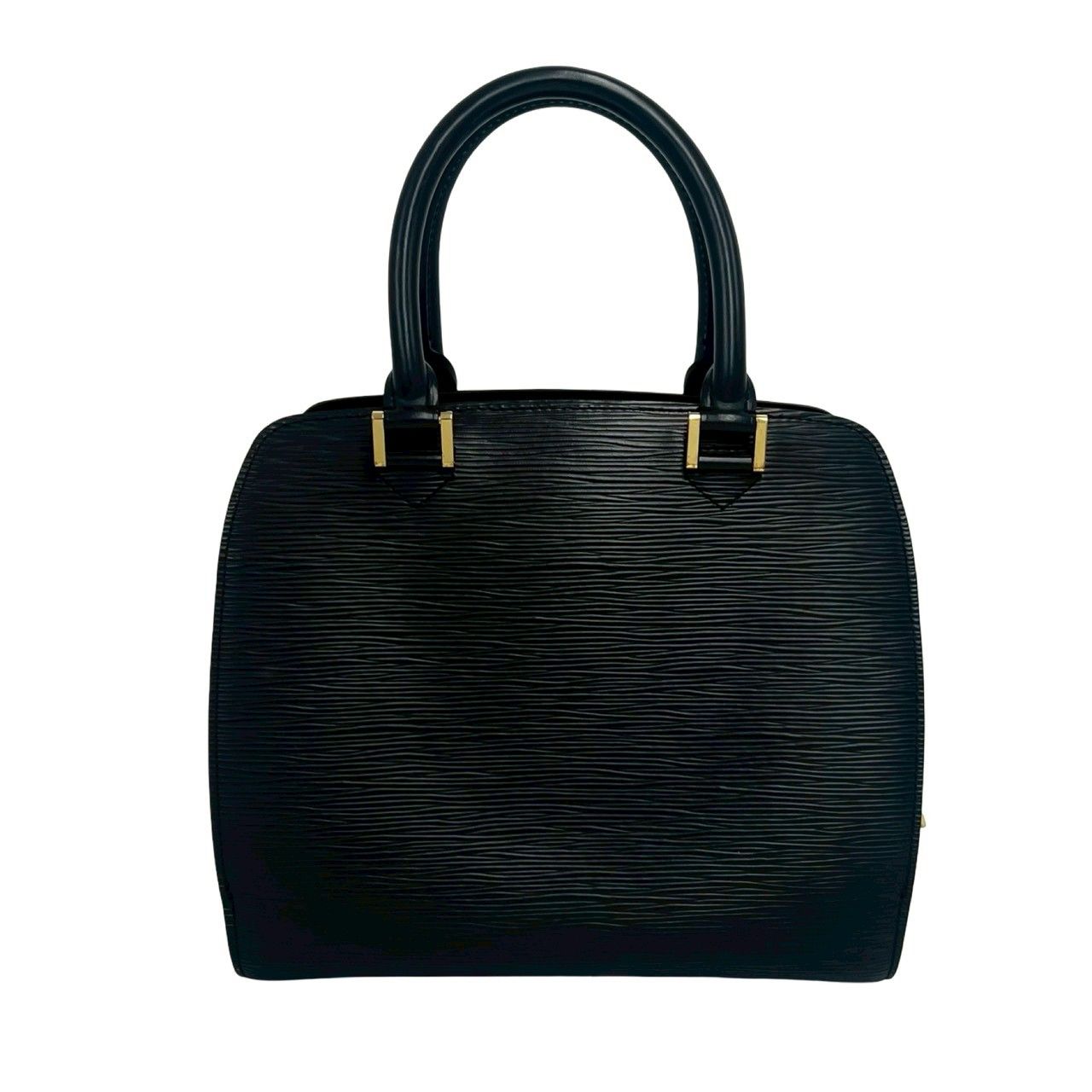 Louis Vuitton Pont Neuf Epi Leather Gold Boston Bag Noir Black — view 3