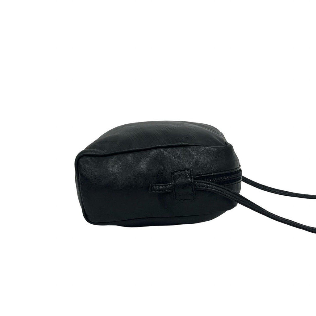 Loewe Vintage Anagram Logo Nappa Leather Mini Shoulder Bag Pochette Black — view 6