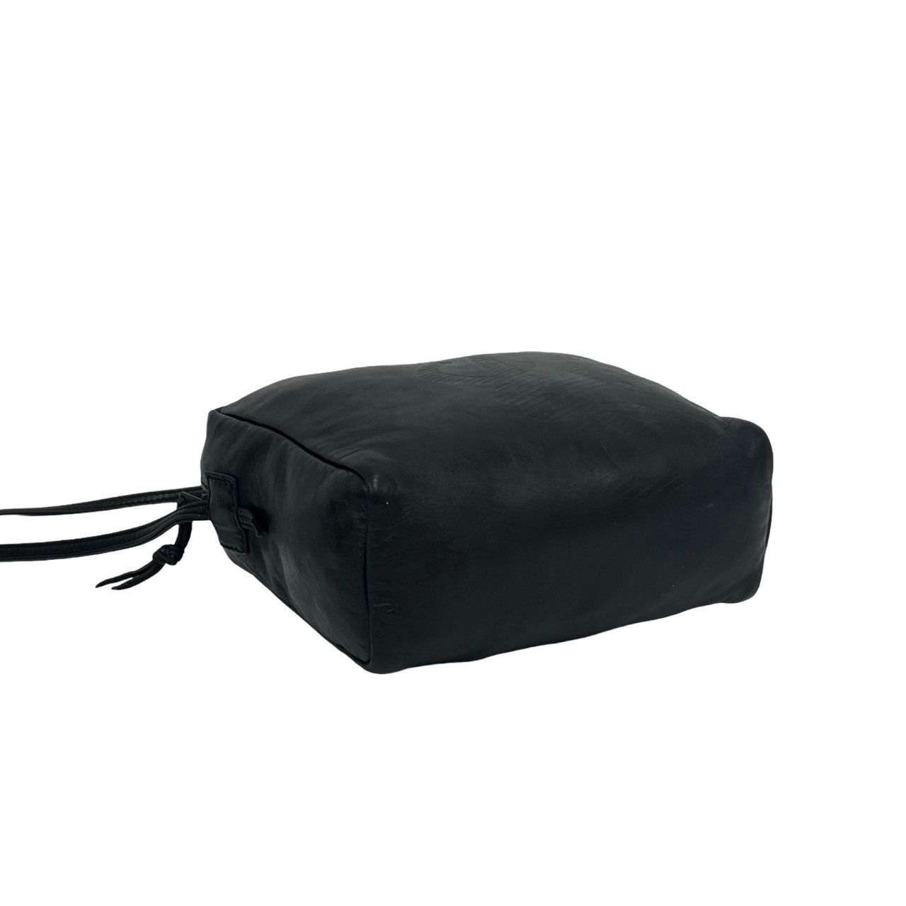 Loewe Vintage Anagram Logo Nappa Leather Mini Shoulder Bag Pochette Black — view 7