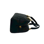 Dior Maris Pearl Cannage Stitch Leather Handbag Black with Card — view 6