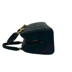 Dior Maris Pearl Cannage Stitch Leather Handbag Black with Card — view 5