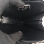 Prada Triangle Chain Pouch Black Leather — view 9
