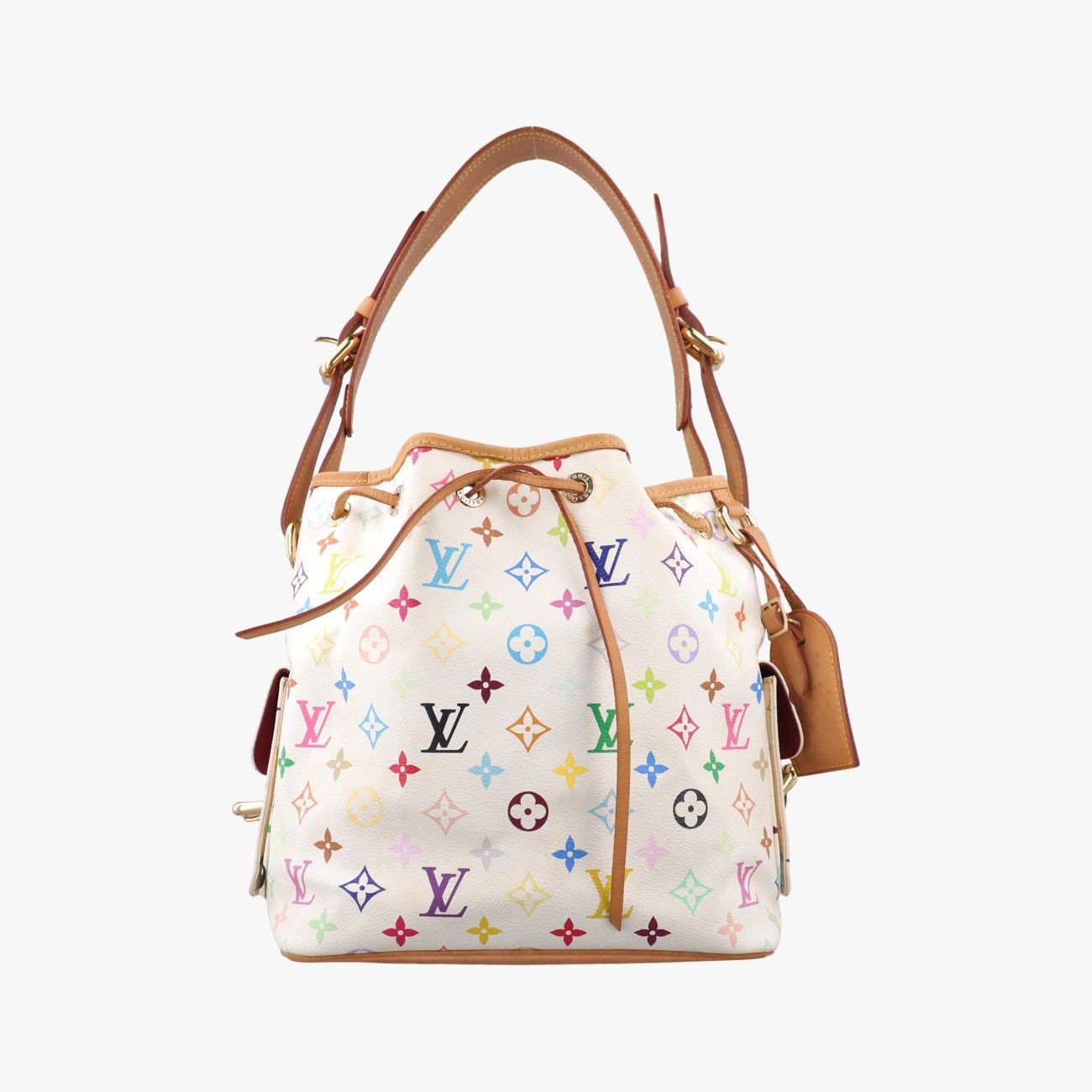 Louis Vuitton Petit Noe Blanc Monogram Multicolor