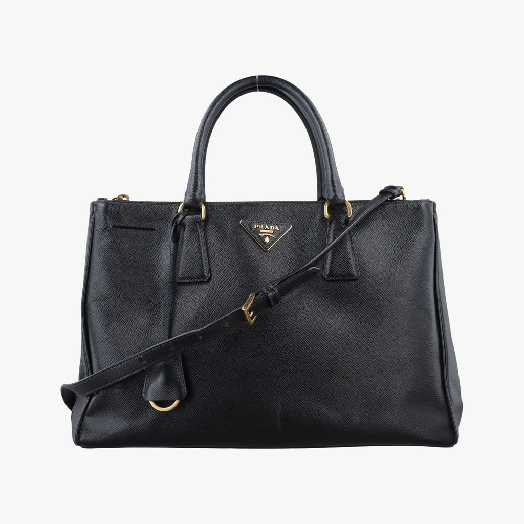 Prada Galleria Black Saffiano Leather 165 31 Shoulder