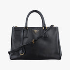 Prada Galleria Black Saffiano Leather 165 31 Shoulder
