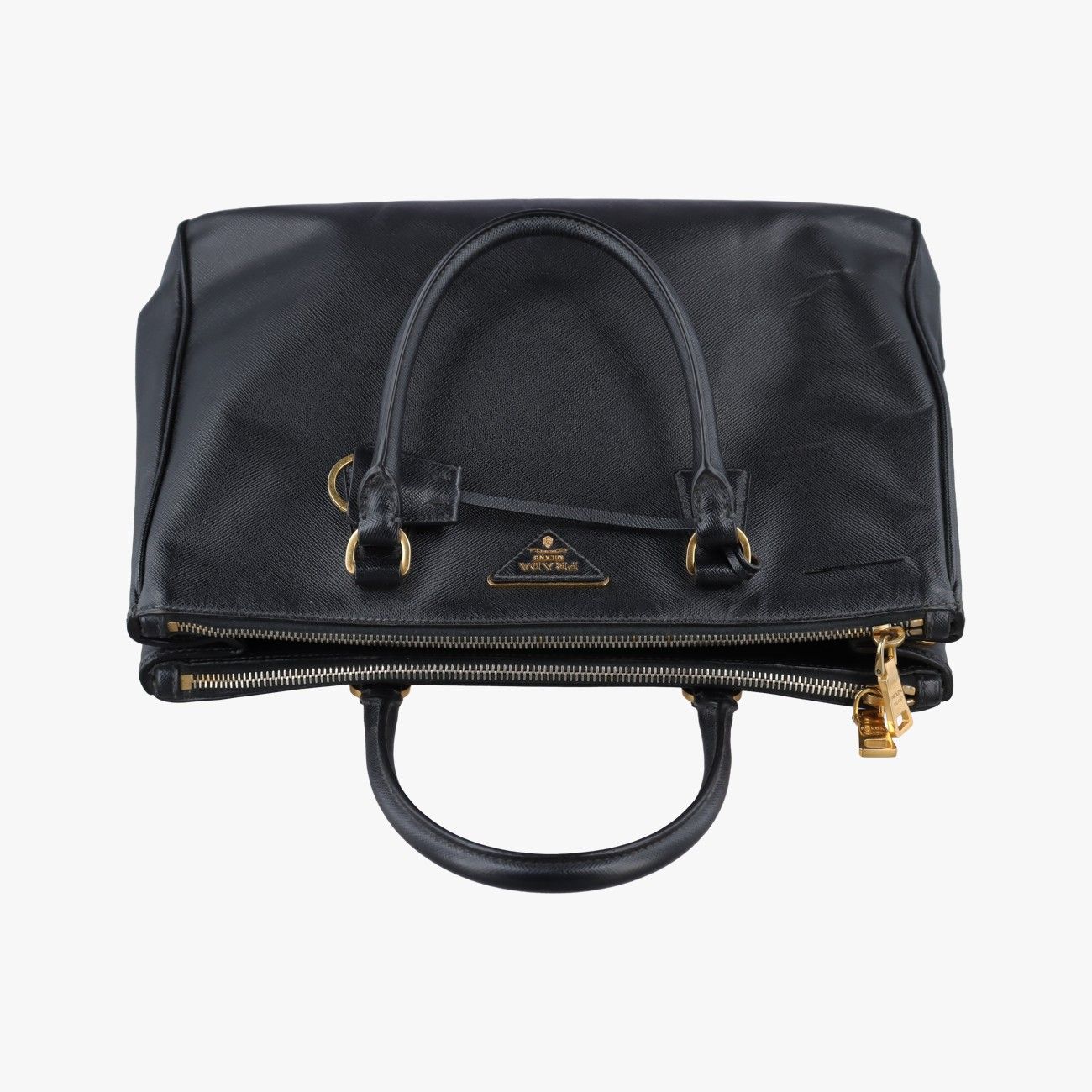 Prada Galleria Black Saffiano Leather 165 31 Shoulder — view 8