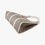 Gucci New Jackie Brown White Canvas Leather Handbag — view 4
