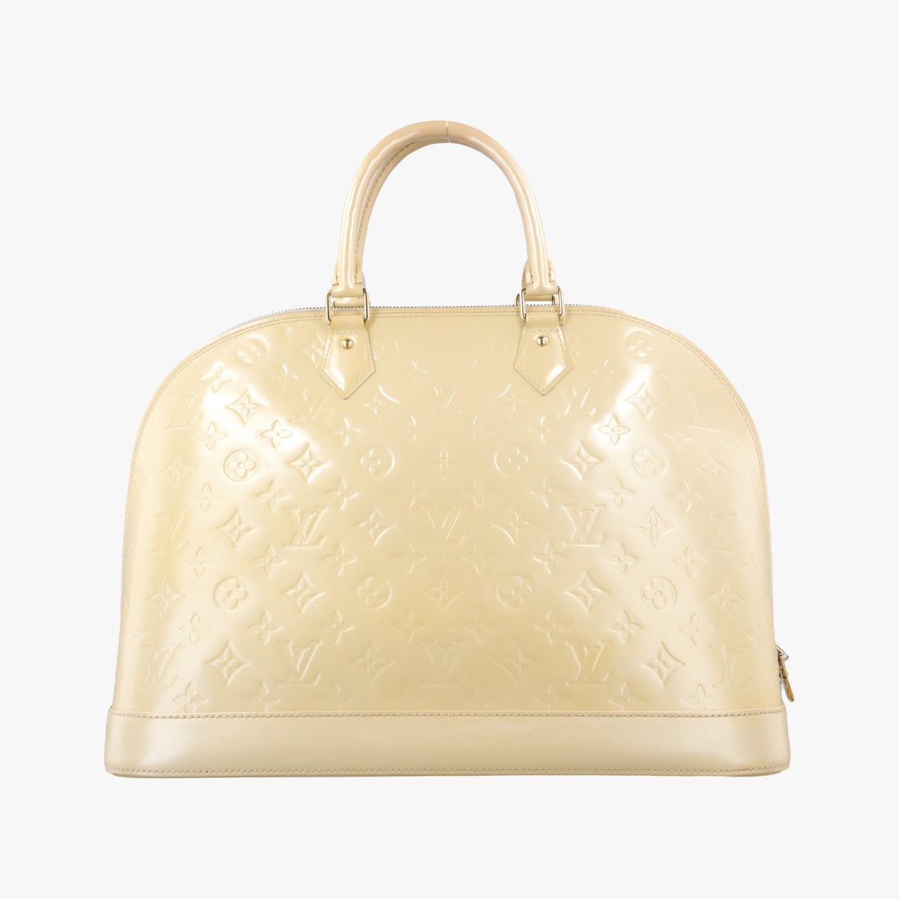 Louis Vuitton Alma GM Blanc Corail Vernis Handbag