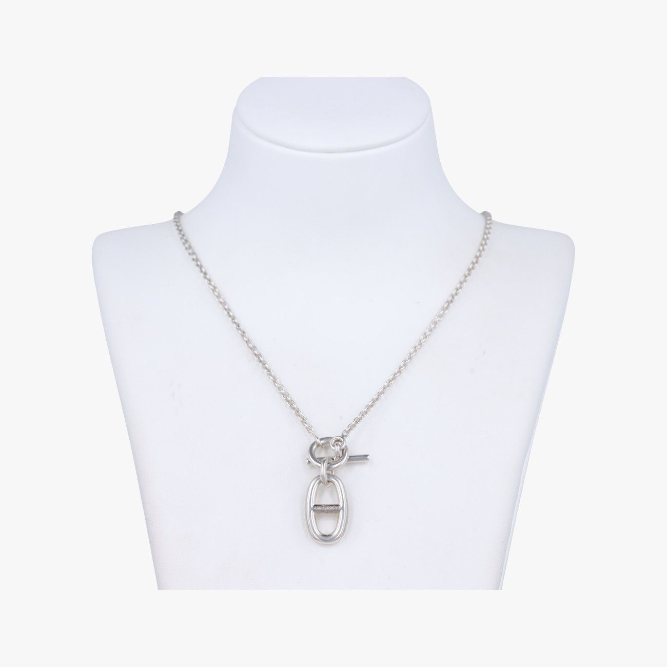 Hermes Chaine D'ancre Amulet Silver Necklace — view 2