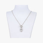 Hermes Chaine D'ancre Amulet Silver Necklace
