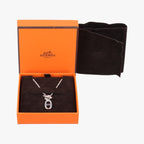 Hermes Chaine D'ancre Amulet Silver Necklace — view 4