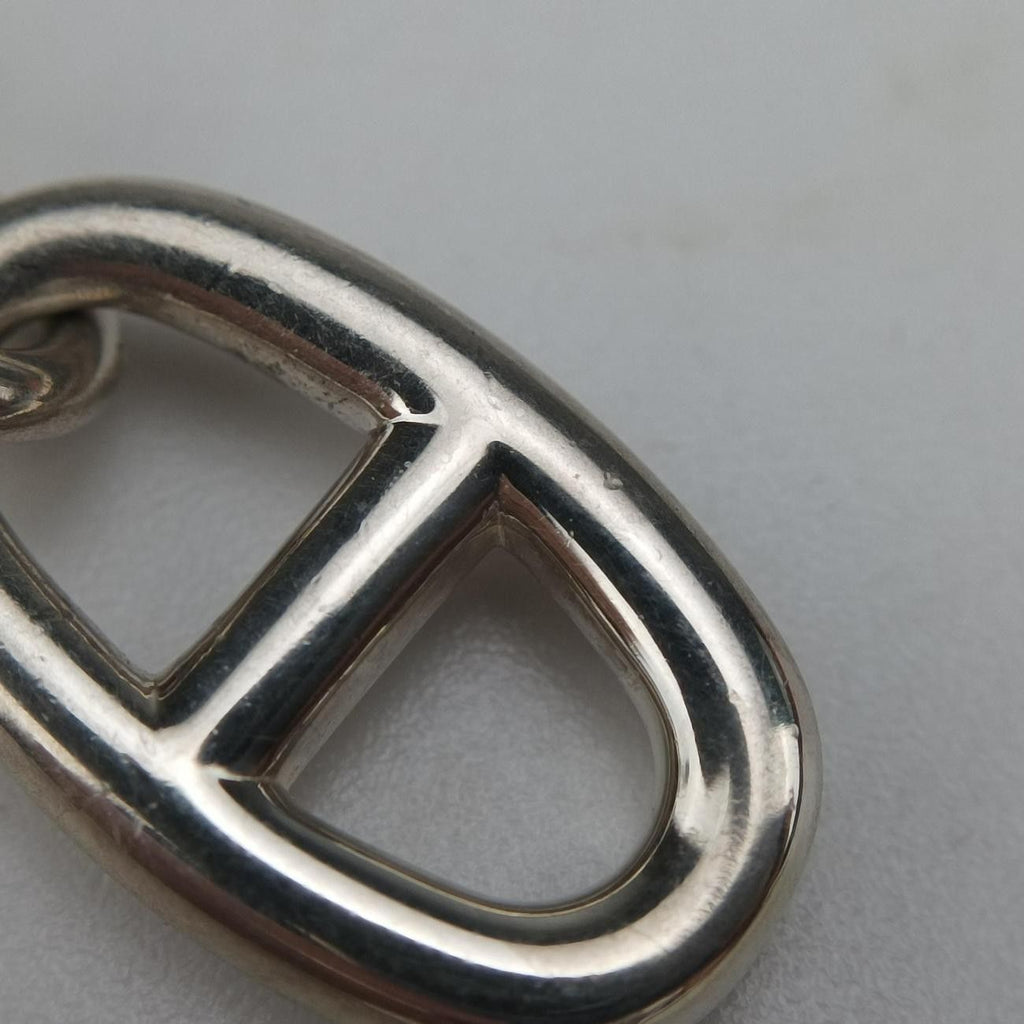 Hermes Chaine D'ancre Amulet Silver Necklace — view 9