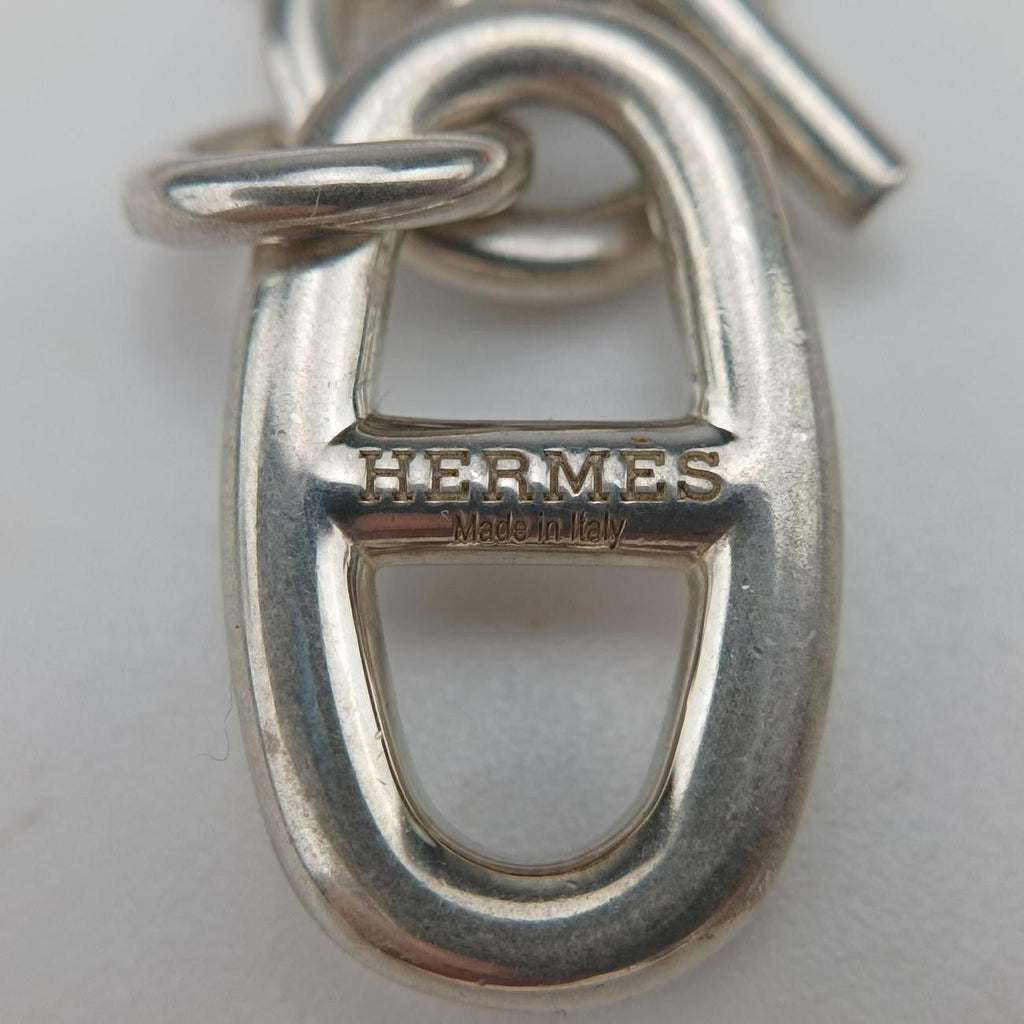 Hermes Chaine D'ancre Amulet Silver Necklace — view 6