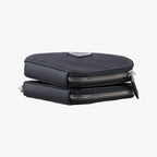 Prada Triangle Logo Black Saffiano Leather 62 Shoulder — view 3