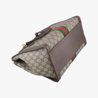 Gucci Ophidia Beige Brown Red Green Canvas Leather Shoulder — view 5
