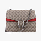 Gucci Dionysus Beige Red Canvas Suede Shoulder