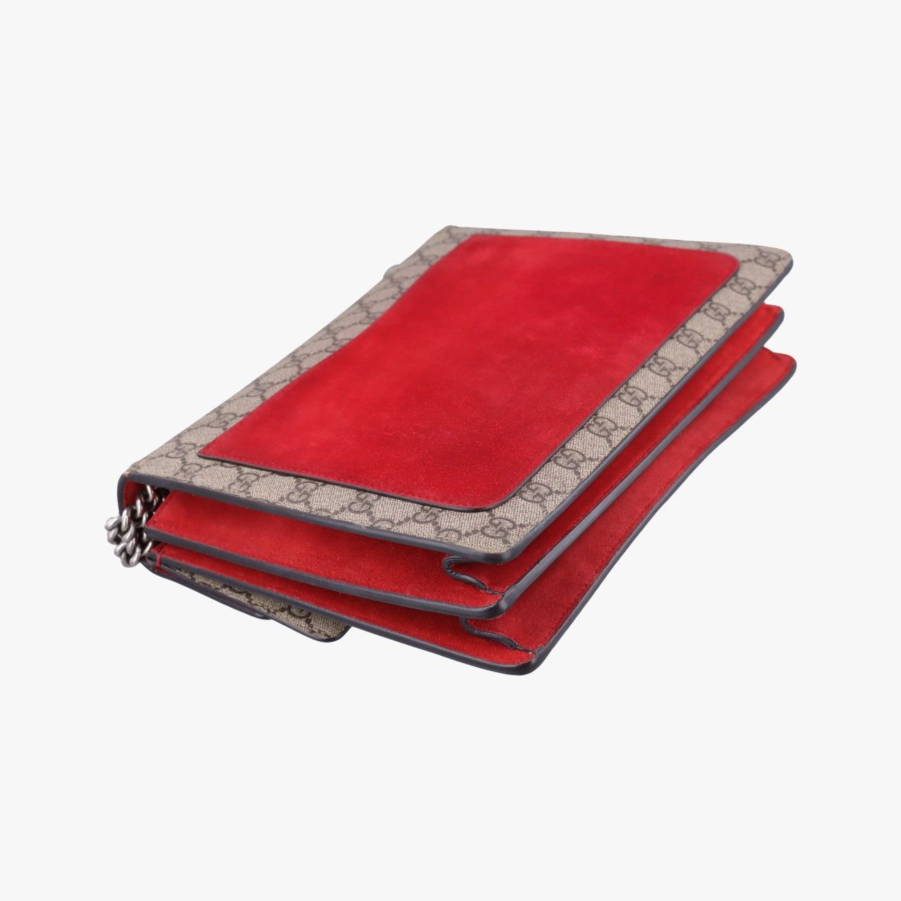 Gucci Dionysus Beige Red Canvas Suede Shoulder — view 7