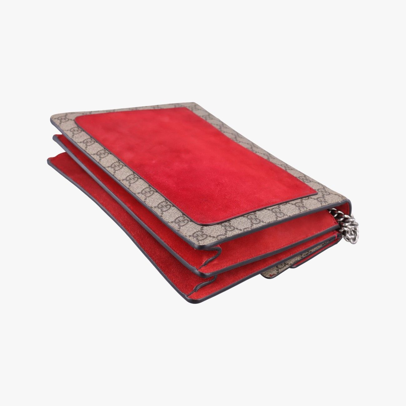 Gucci Dionysus Beige Red Canvas Suede Shoulder — view 6