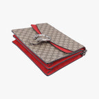 Gucci Dionysus Beige Red Canvas Suede Shoulder — view 4