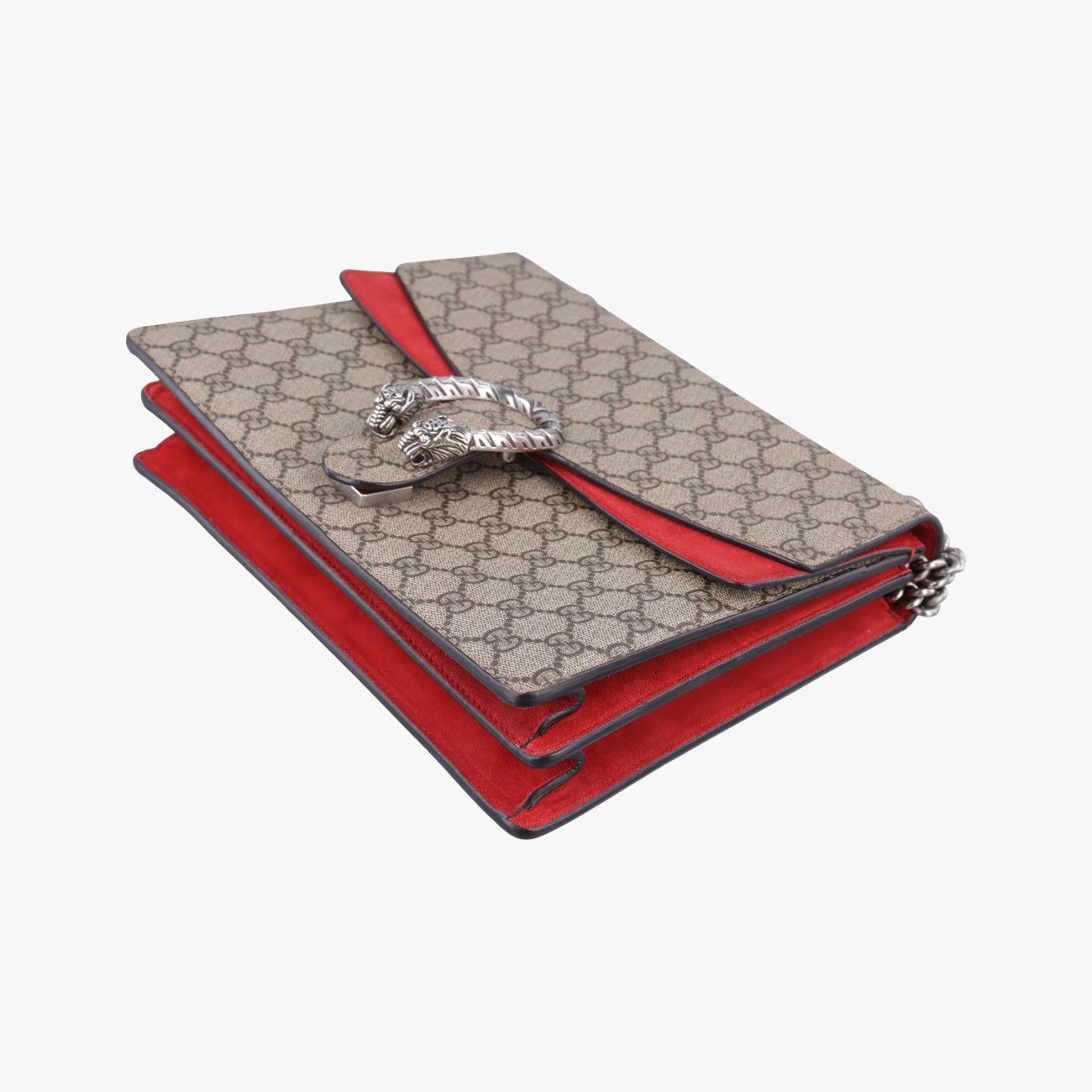 Gucci Dionysus Beige Red Canvas Suede Shoulder — view 4