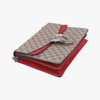 Gucci Dionysus Beige Red Canvas Suede Shoulder — view 5