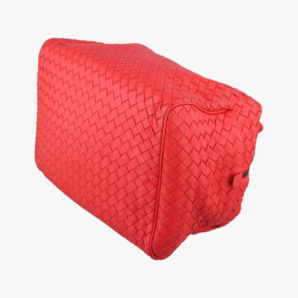 Bottega Veneta Intrecciato Red Lambskin Shoulder — view 4