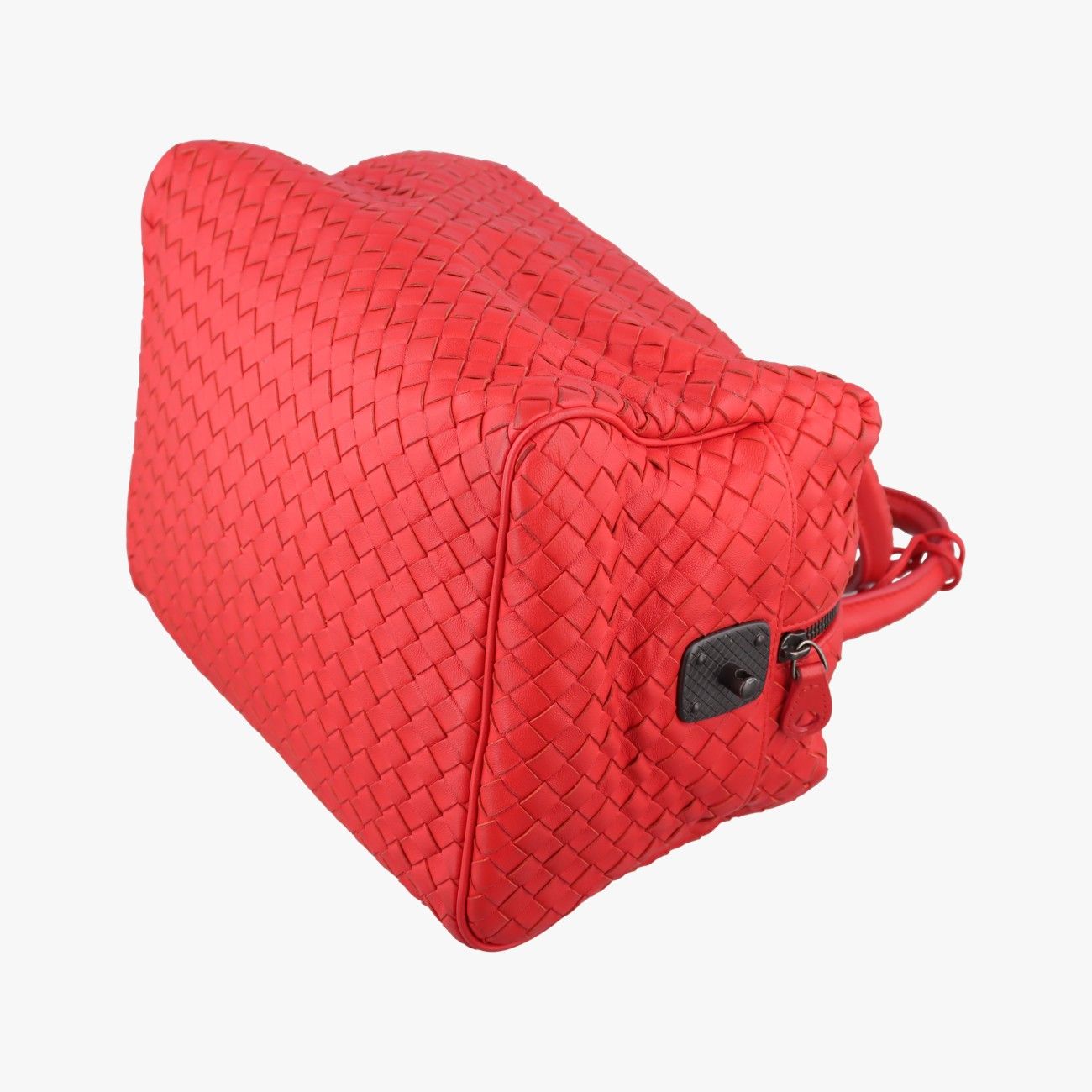 Bottega Veneta Intrecciato Red Lambskin Shoulder — view 6