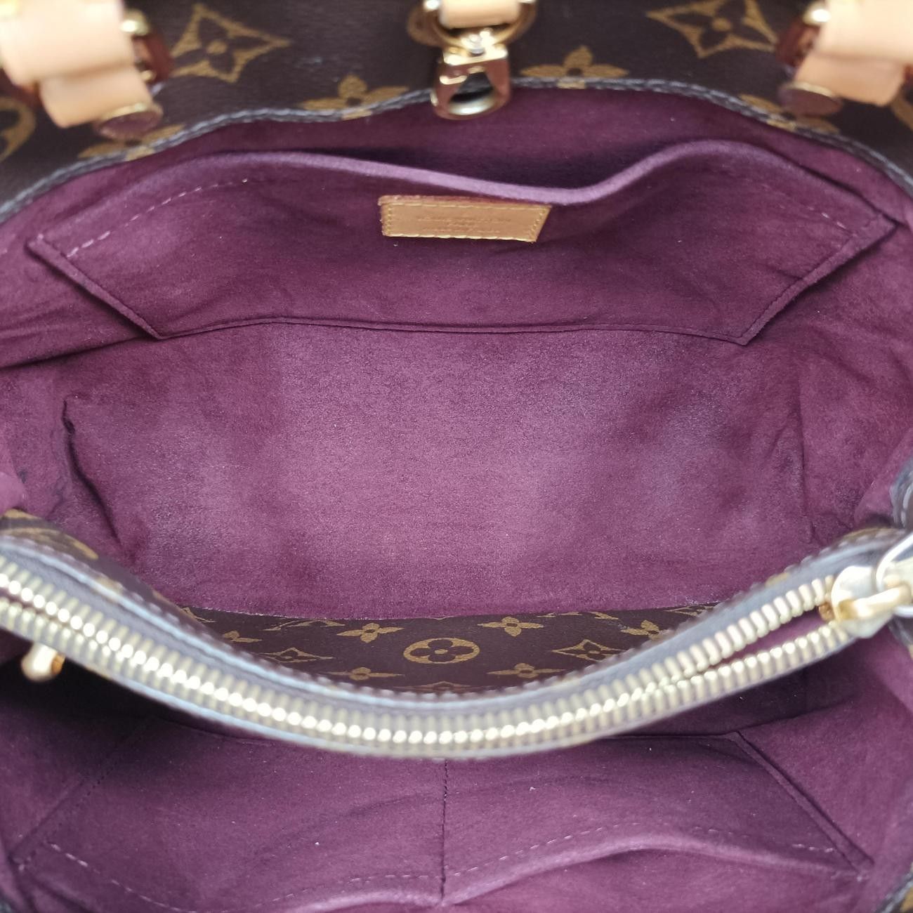Louis Vuitton Montaigne MM Monogram Brown Canvas Shoulder — view 9
