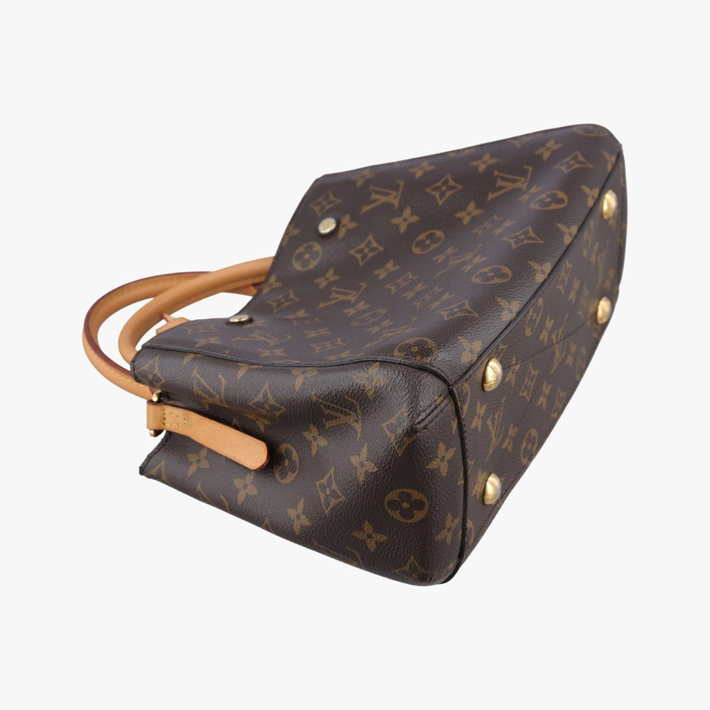 Louis Vuitton Montaigne MM Monogram Brown Canvas Shoulder — view 5