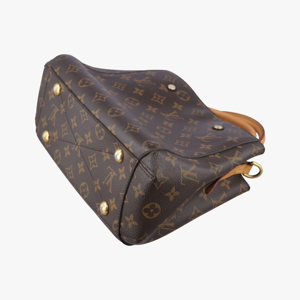 Louis Vuitton Montaigne MM Monogram Brown Canvas Shoulder — view 6