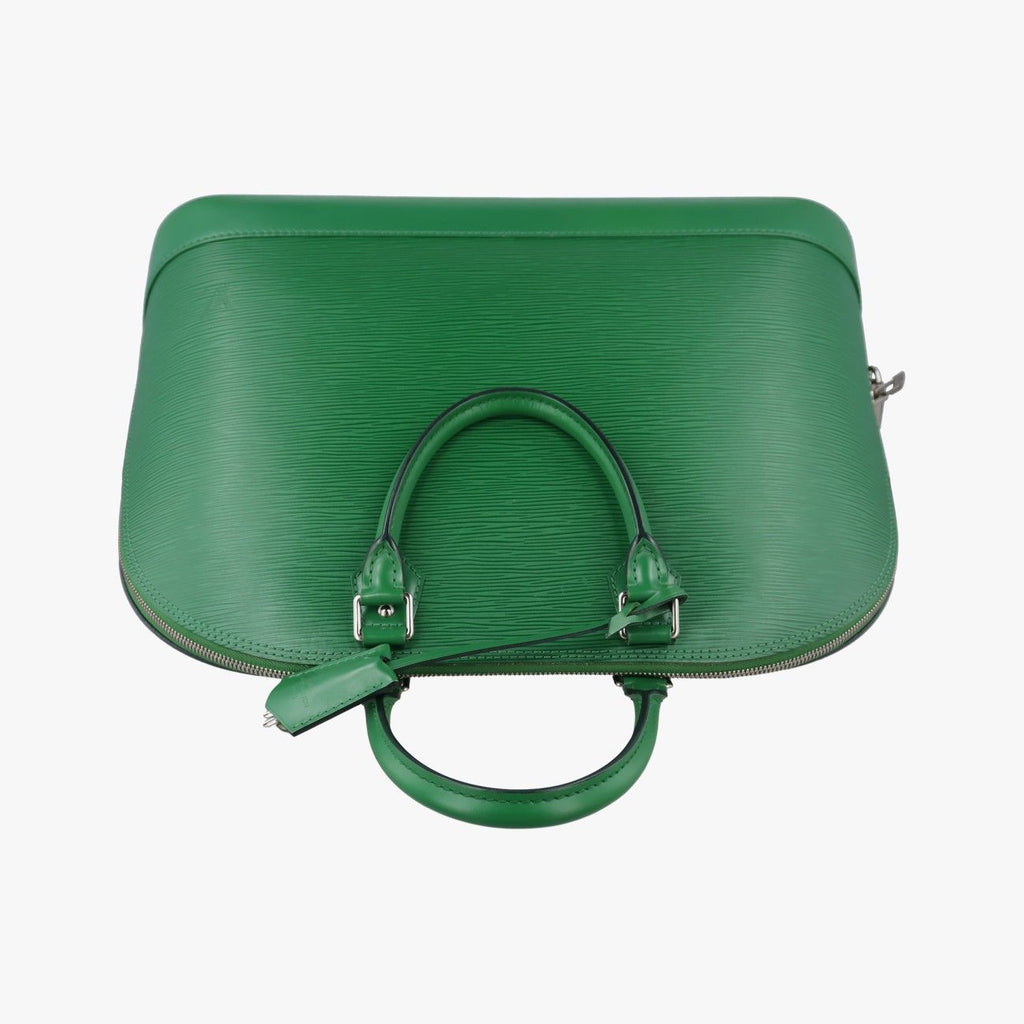 Louis Vuitton Alma GM Green Epi Handbag — view 8