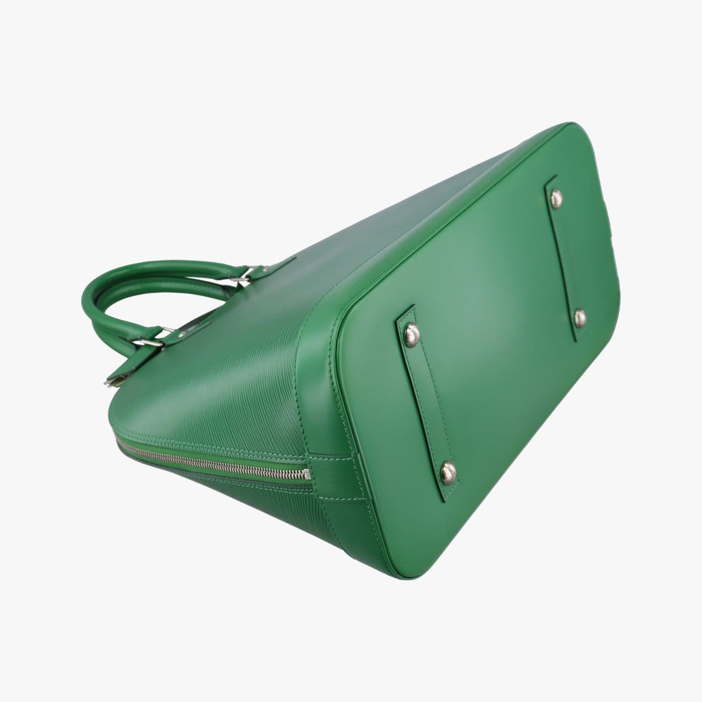 Louis Vuitton Alma GM Green Epi Handbag — view 7