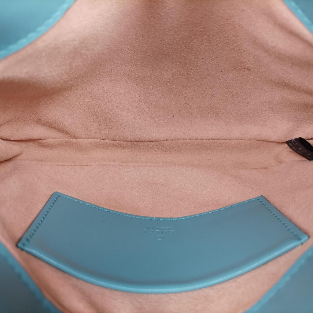 Gucci Jackie Blue Leather Shoulder — view 9