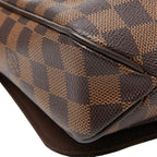 Louis Vuitton Damier District PM Crossbody Shoulder Bag Brown Leather