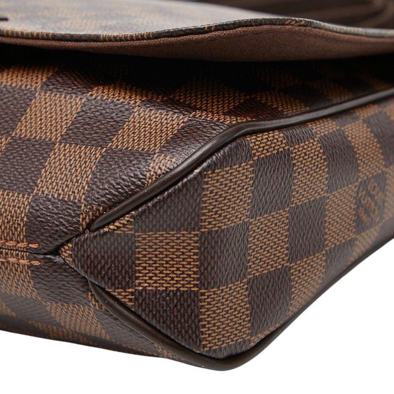 Louis Vuitton Damier District PM Crossbody Shoulder Bag Brown Leather
