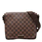 Louis Vuitton Damier District PM Crossbody Shoulder Bag Brown Leather