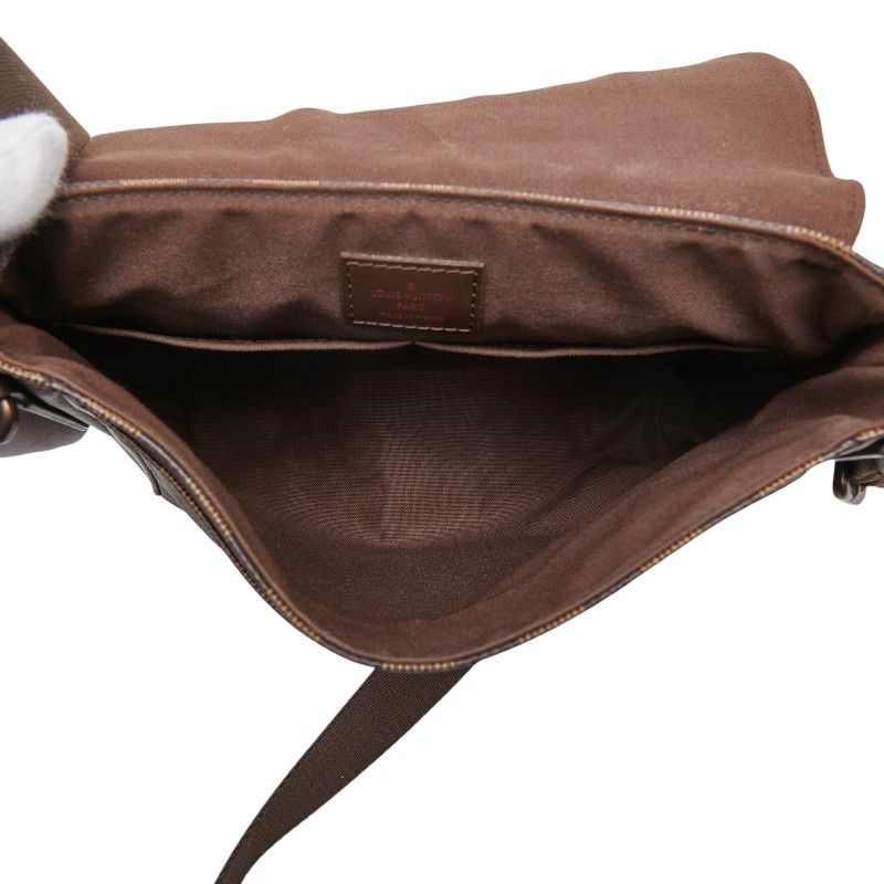 Louis Vuitton Damier District PM Crossbody Shoulder Bag Brown Leather