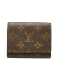 Louis Vuitton Monogram Envelope Carte de Visite Card Case Brown Leather