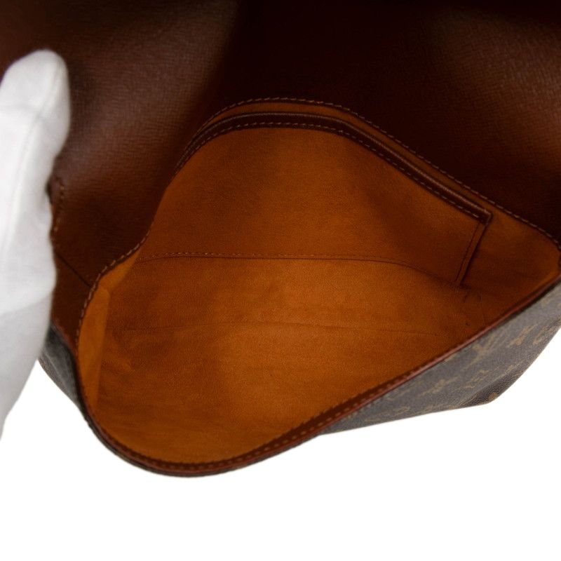 Louis Vuitton Monogram Musette Tango Short Shoulder Bag Brown Leather