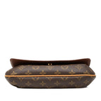 Louis Vuitton Monogram Musette Tango Short Shoulder Bag Brown Leather