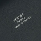 Hermes Bastia Verso Wallet Coin Purse Box Calf Blue Silver — view 6