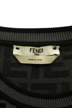 Fendi FF Logo All Over Pattern Knit Top 36 Sweater — view 3