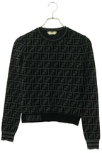 Fendi FF Logo All Over Pattern Knit Top 36 Sweater