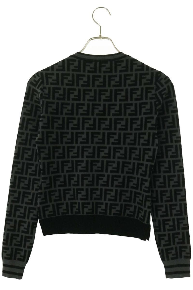 Fendi FF Logo All Over Pattern Knit Top 36 Sweater — view 2