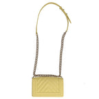 Chanel Boy 20 Chevron Caviar Leather Chain Shoulder Bag 20 — view 2