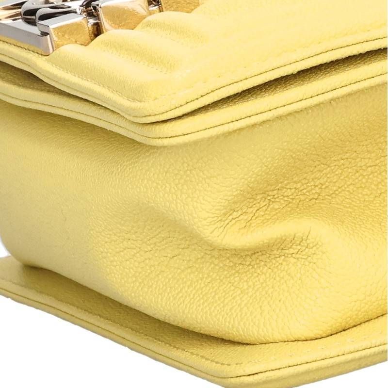 Chanel Boy 20 Chevron Caviar Leather Chain Shoulder Bag 20 — view 4