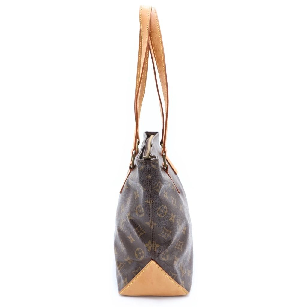 Louis Vuitton Monogram Cabas Piano Leather Tote Brown — view 3