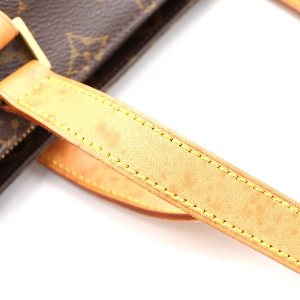 Louis Vuitton Monogram Cabas Piano Leather Tote Brown — view 6