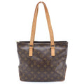 Louis Vuitton Monogram Cabas Piano Leather Tote Brown